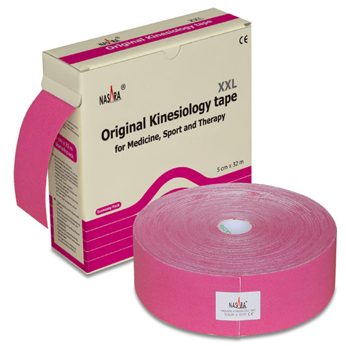 Nasara Roze Kinesiotape XXL - 5cm x 32m - Intertaping.nl