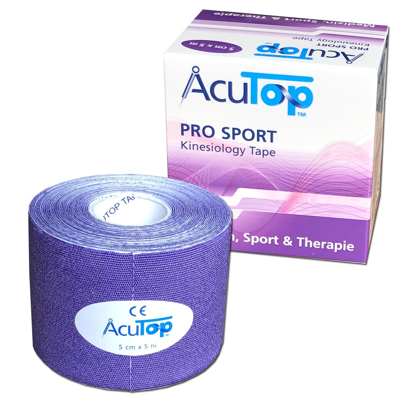 AcuTop Pro Sport - De beste sporttape - Lila - 5cm x 5m - Intertaping.nl